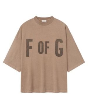 Fear Of God Crew Neck T-Shirt - Natural