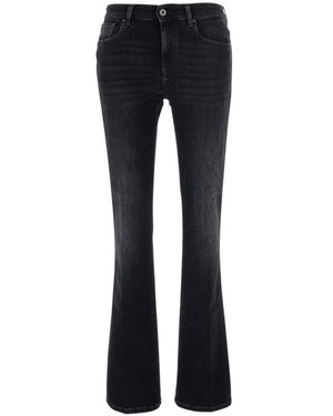 AG Jeans High-Waist Bootcut Jeans - Black