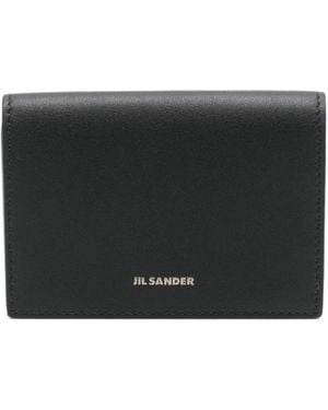 Jil Sander Logo-Stamp Card Holder - Black