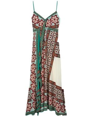 La DoubleJ Turn Around Floral-Print Maxi Dress - Natural