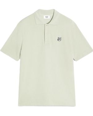 Maison Kitsuné Fox-Motif Polo Shirt - White