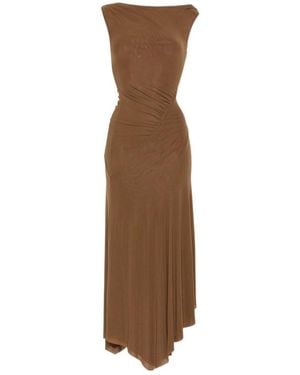 STAUD Sleeveless Dress - Brown