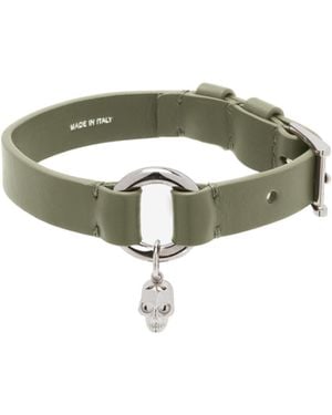 McQueen Skull Ring Bracelet - Green