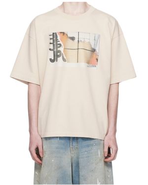 Jean Paul Gaultier Oversized Printed Fire T Shirt - Multicolour