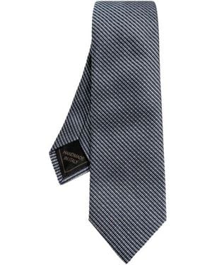 Brioni Pointed-Tip Tie - Blue