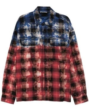 Palm Angels Checked Shirt - Red