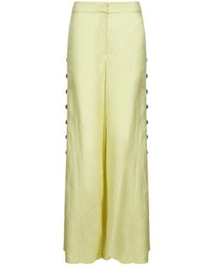 Jonathan Simkhai Cayman Wide-Leg Pants - Yellow