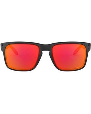 Oakley Holbrook Square-Frame Sunglasses - Red