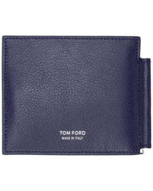Tom Ford T-Shaped Wallet - Blue