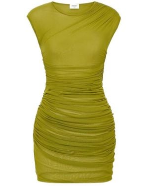 Saint Laurent Pleated Dress - Green