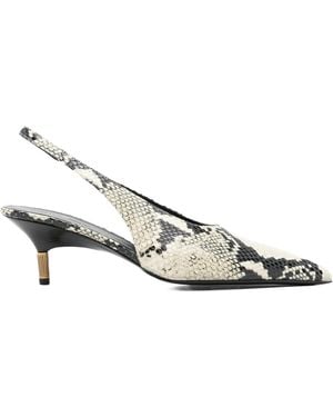 KHAITE Open-Toe High-Heeled Sandals - Metallic