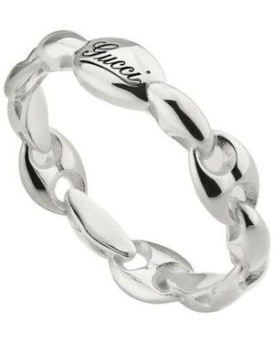 Gucci Marina Chain Multi Link Ring - Metallic