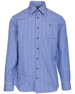 Vivienne Westwood Ghost Striped Shirt - Blue