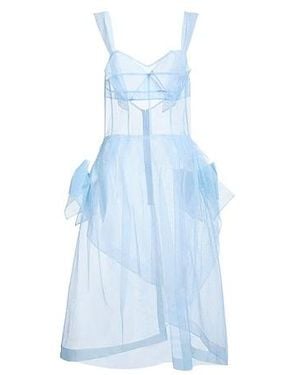 Maison Margiela Sleeveless Flared Dress - Blue