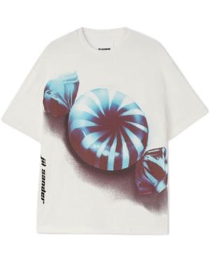 Jil Sander Graphic Printed T-Shirt - White