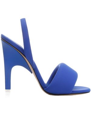 The Attico The Rem Padded Slip-On Sandals - Blue