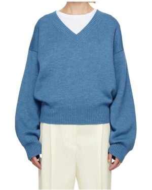Rohe V-Neck Knitwear - Blue