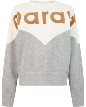Isabel Marant Isabel Marant Étoile Logo Panel Sweatshirt - Gray