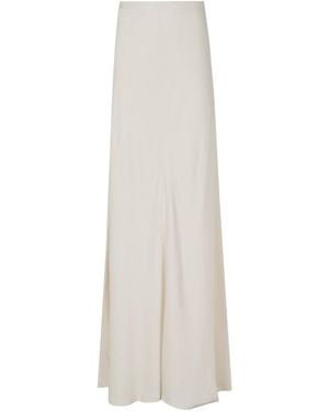Alberta Ferretti Draped Skirt - White