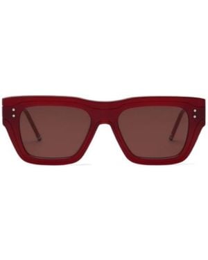 Thom Browne Eyewear Rectangle Frame Sunglasses - Purple