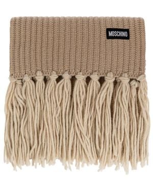 Moschino Tasseled Scarf - Natural