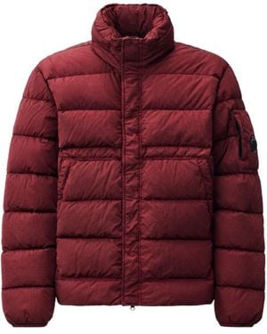 C.P. Company Long-Sleeved Down Jacket - Red