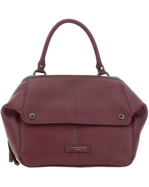 Gianni Chiarini Logo Patch Top Handle Bag - Purple
