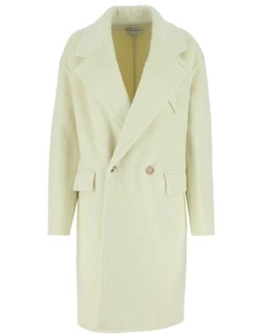 Bottega Veneta Double Breasted Coat - White