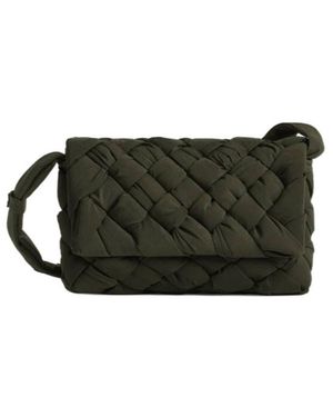 Bottega Veneta Small Rumple Messenger - Black