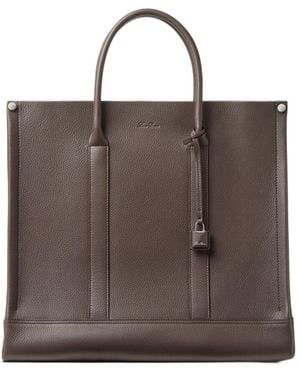 Loro Piana Small Beam Tote - Brown