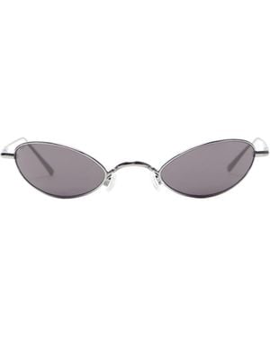 Acne Studios Oval Frame Sunglasses - White