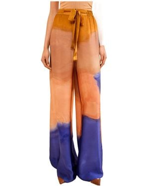 Ulla Johnson High Rise Wide Leg Pants - Blue