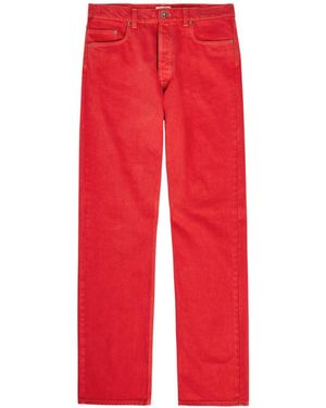 Versace Straight-Leg Jeans - Red
