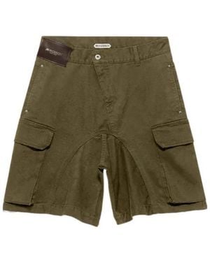 JW Anderson Jw Anderson Twisted Patch Pocket Shorts - Green