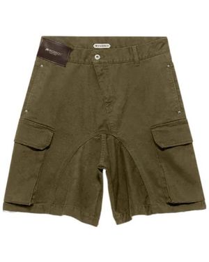 JW Anderson Jw Anderson Twisted Patch Pocket Shorts - Green