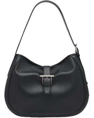 McQueen T-Bar Shoulder Bag - Black