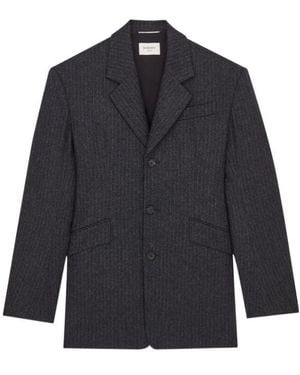 Saint Laurent 40's Single-Breasted Jacket - Blue
