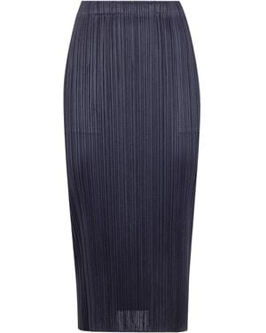 Pleats Please Issey Miyake Pleated Skirt - Blue