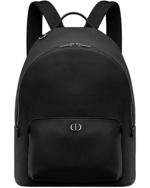 Dior Cd Icon Zipped Backpack - Black