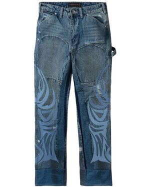 Who Decides War Wdw Winged Carpenter Jeans - Blue