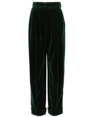 Alexandre Vauthier High-Waist Wide-Leg Paillette-Embellished Pants - Black