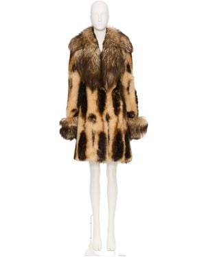 Valentino Long-Sleeved Fur - White
