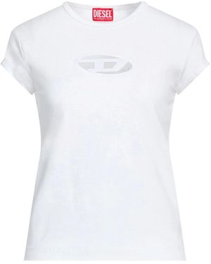 DIESEL Solid-Colored T-Shirt - White