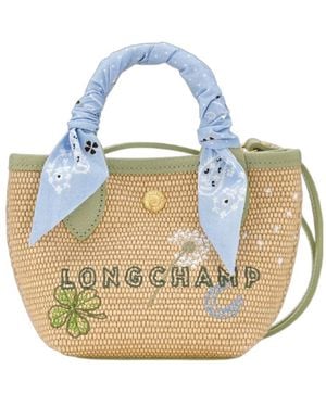 Longchamp Le Pliage Collection Xs Basket Bag - Metallic