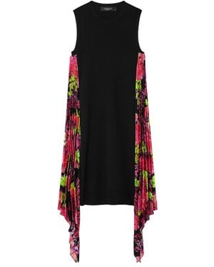 Versace Orchid Printed Dress - Black