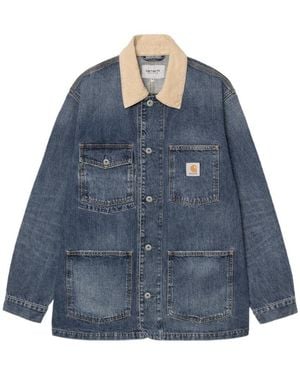 Carhartt Warren Denim Chore Coat - Blue