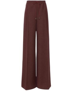 Max Mara Drawstring Casual Pants - Purple