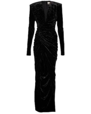 Alexandre Vauthier Velvet Gown - Black