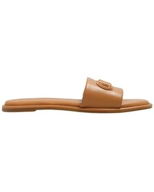 MICHAEL Michael Kors Round Head Slippers - Brown