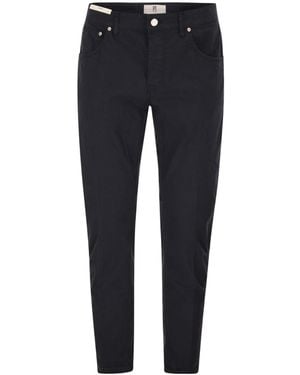 Pt Pantaloni Pt Torino Five Pocket Slim Trousers - Blue
